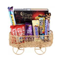 SurpriseForU Chocolate Gift | Surprise Gift For Girls Combo  (Metalcart-DarkFantasy-Dairy-Snicker-Kitkat-BarOne-SnickerAlmond-Perk)