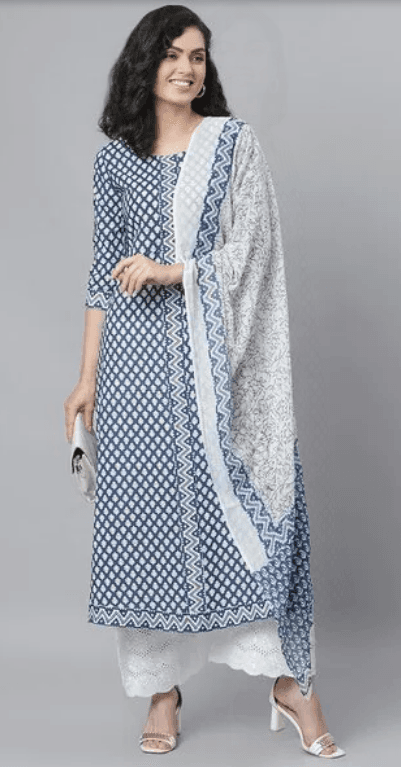 STYLUM Floral Print A-line Kurta Set