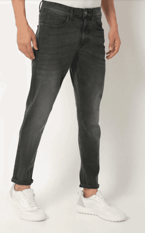 THE INDIAN GARAGE CO Lightly Washed Slim Fit Jeans